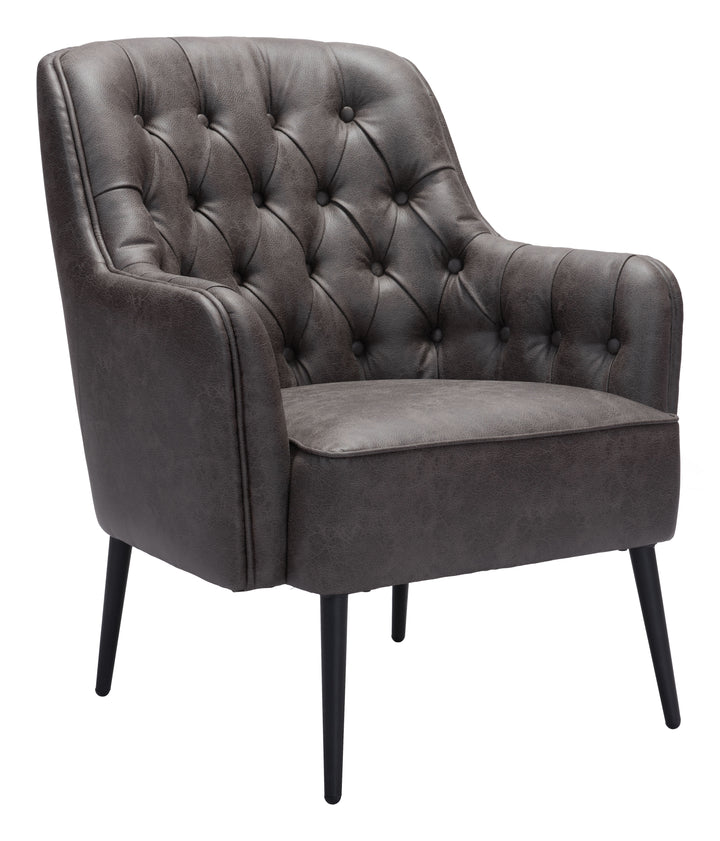 Zuo Tasmania Accent Chair Vintage Black