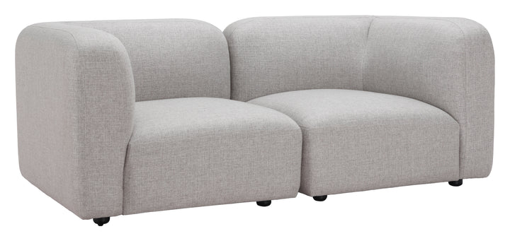 Zuo Biak Corner Chair Gray