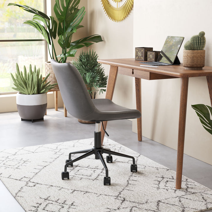 Zuo Byron Office Chair Gray