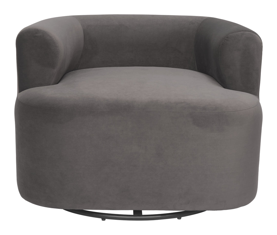 Zuo Mugav Swivel Chair Gray