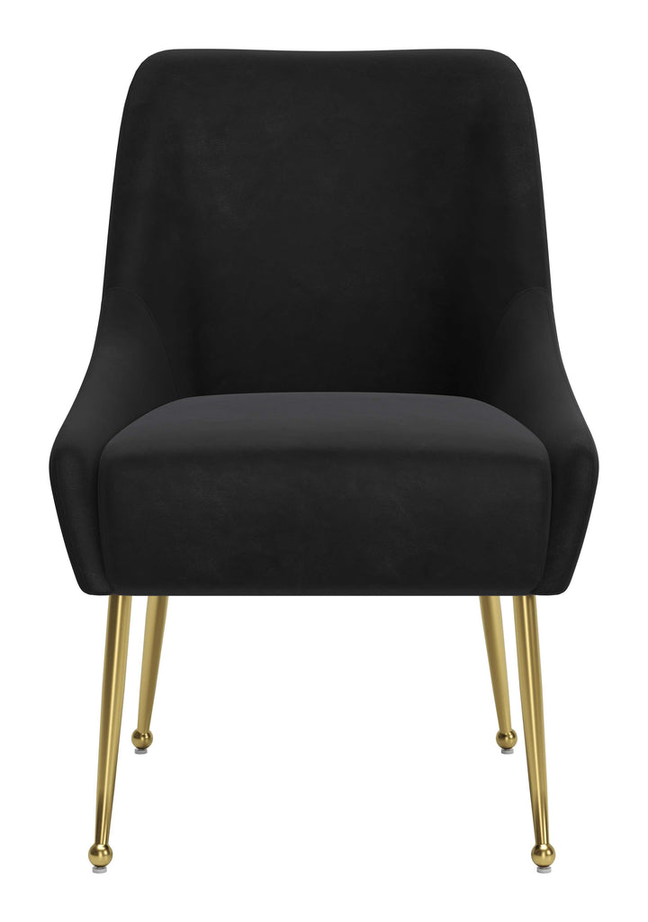 Zuo Maxine Dining Chair Black & Gold