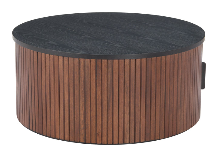Zuo Nejaus Coffee Table Black & Walnut
