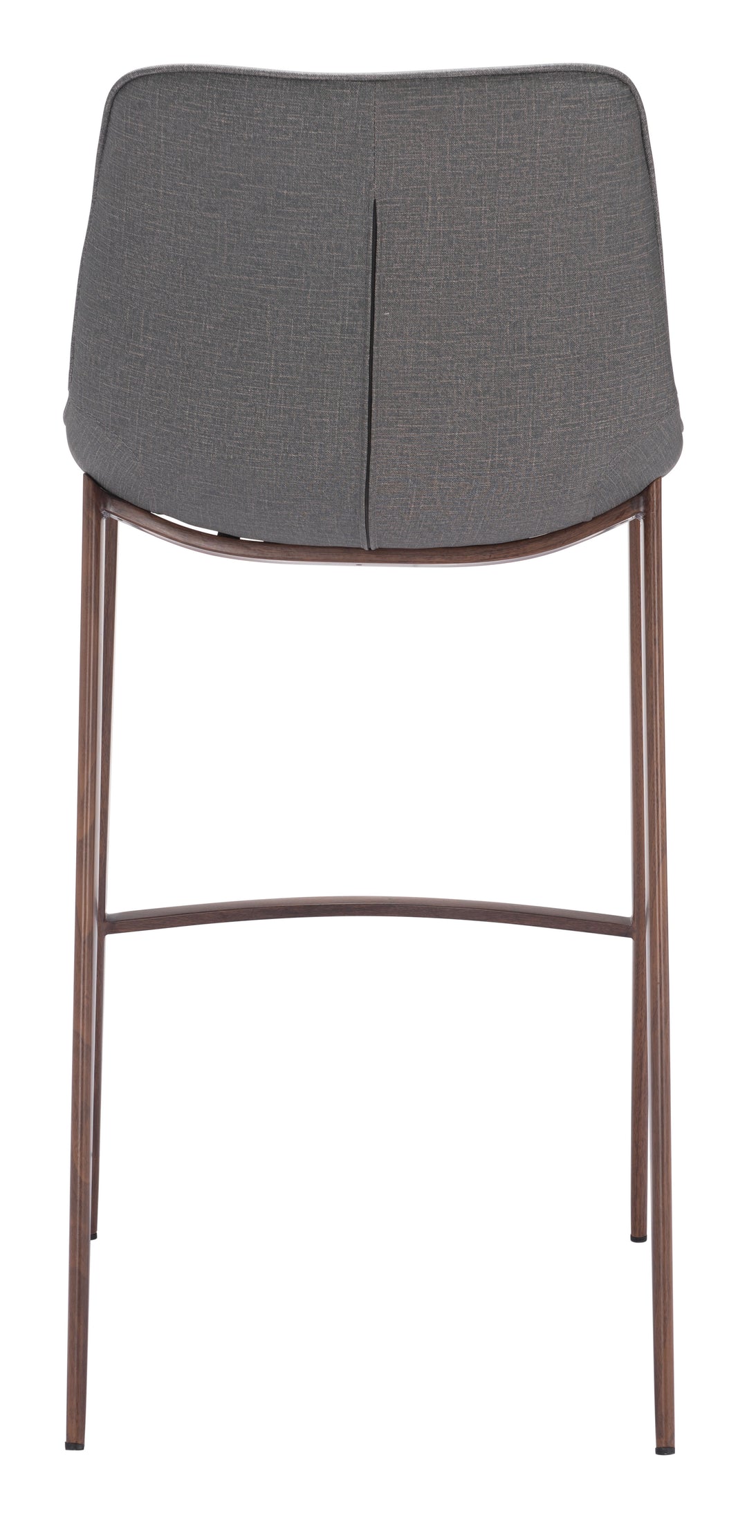 Zuo Magnus Barstool (Set of 2) Slate Gray & Walnut