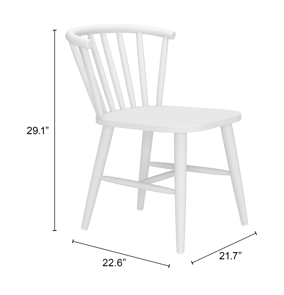 Zuo Shio Dining Chair White