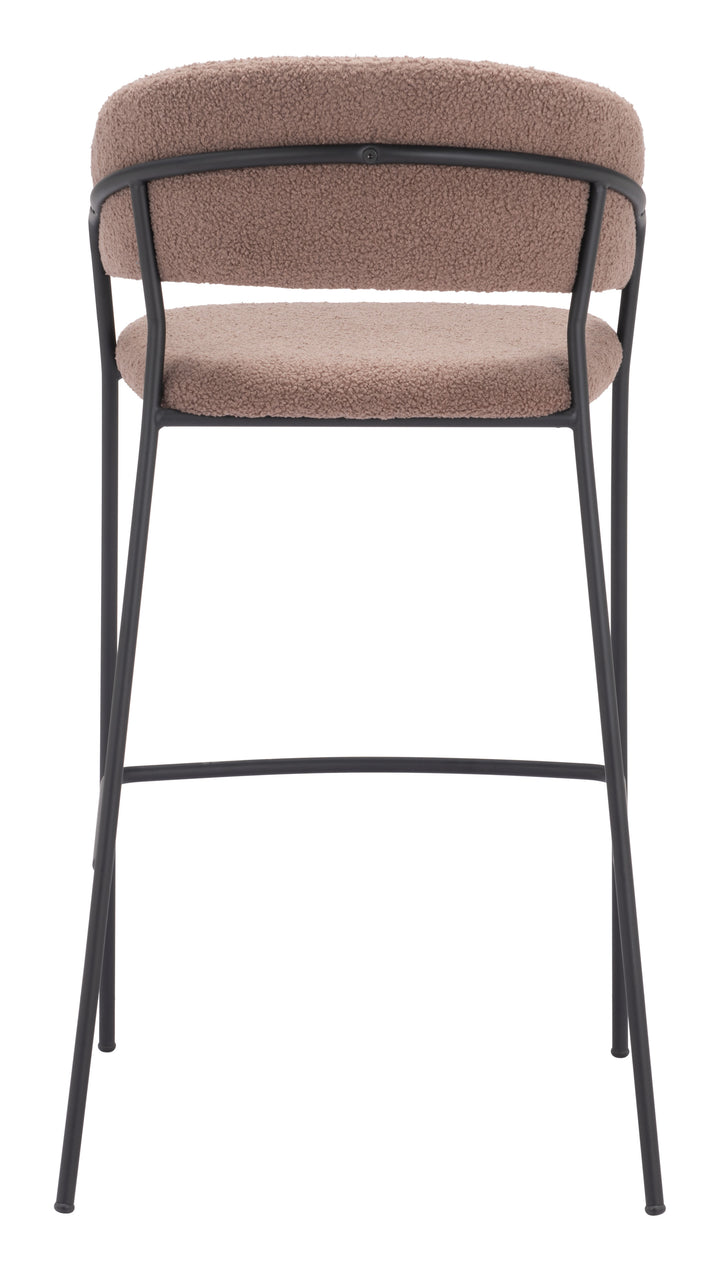 Zuo Josephine Barstool (Set of 2) Brown