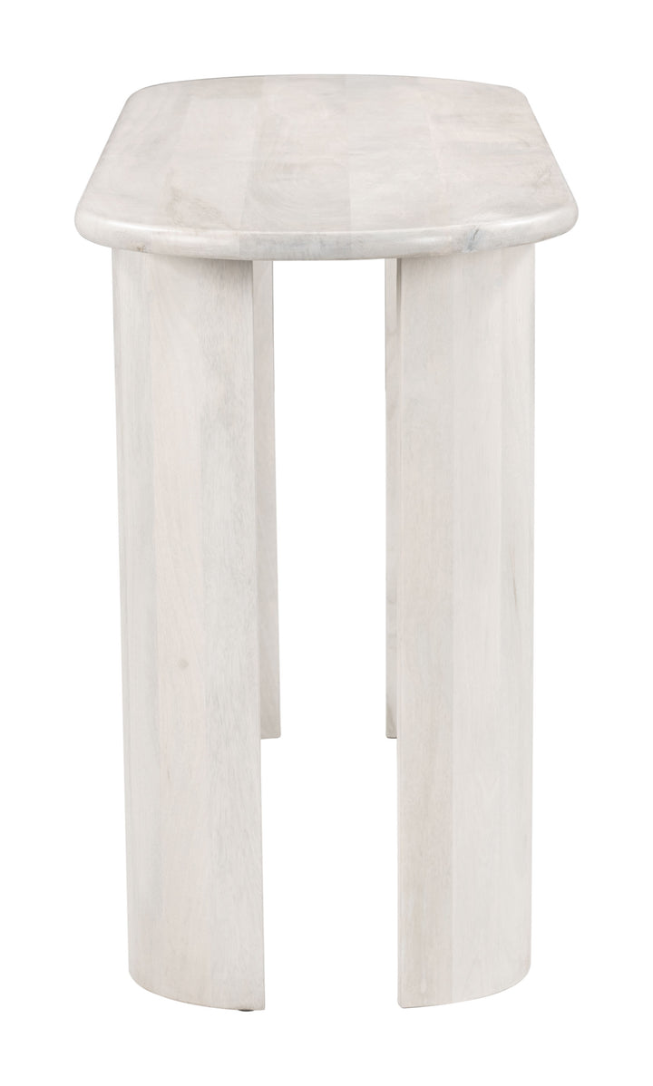 Zuo Risan Console Table Whitewashed