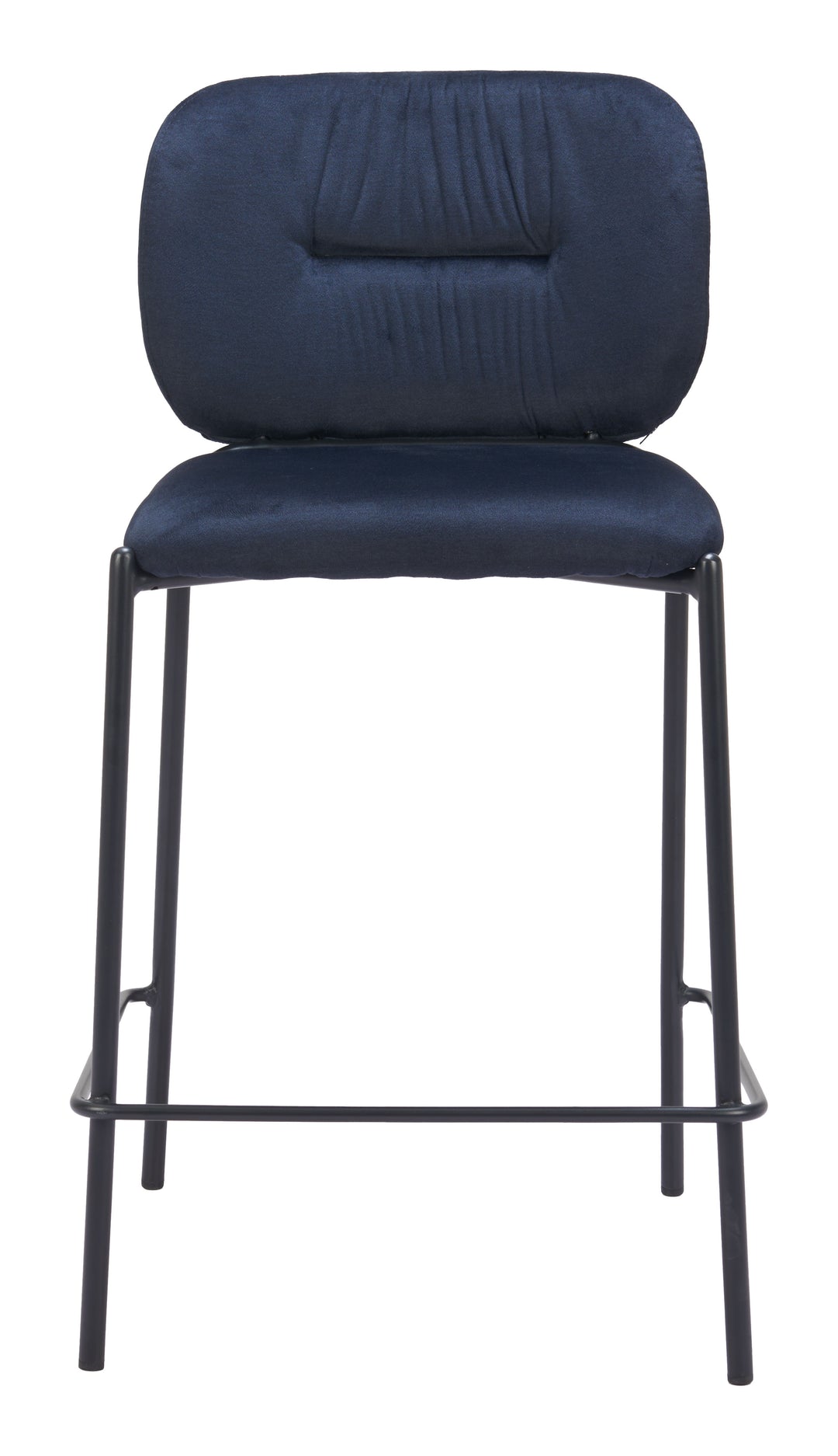 Zuo Plat Counter Stool (Set of 2) Blue