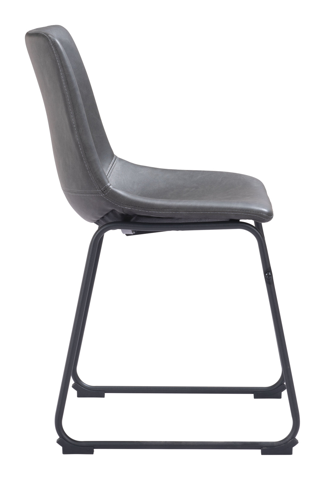 Zuo Smart Dining Chair (Set of 2) Charcoal