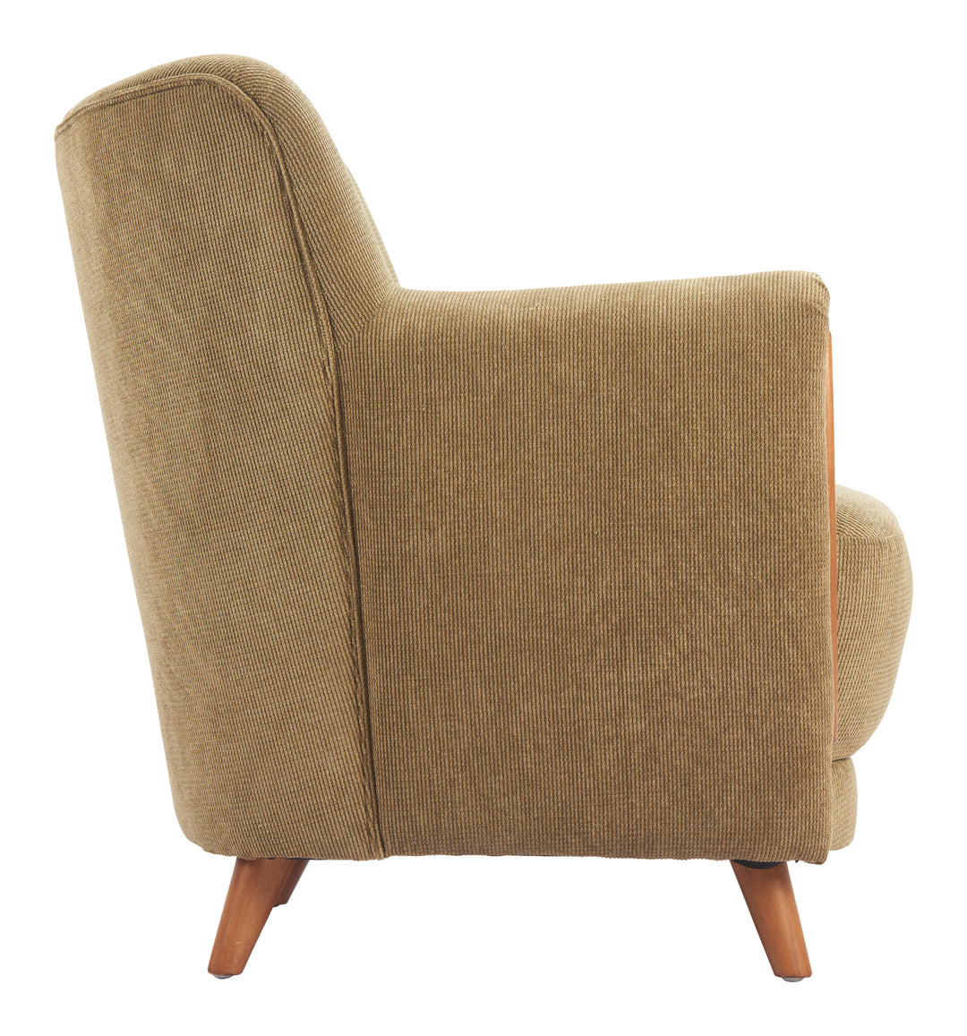 Zuo Hako Accent Chair Olive Green
