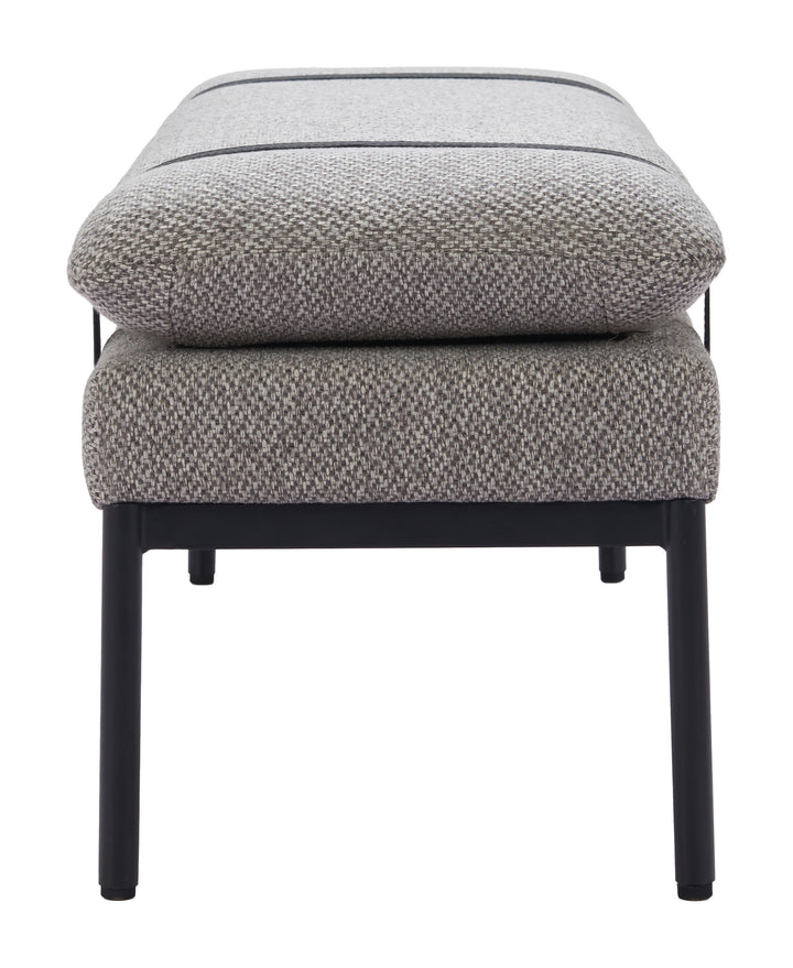 Zuo Padd Bench Gray