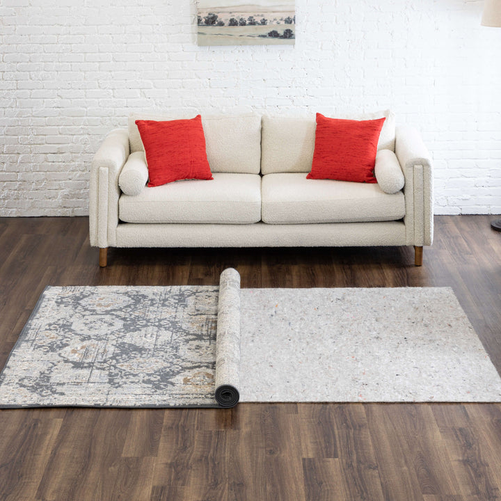 Mohawk Home Comfort Cushion 1/4 Inch 5'x8' Rug Pad Grey