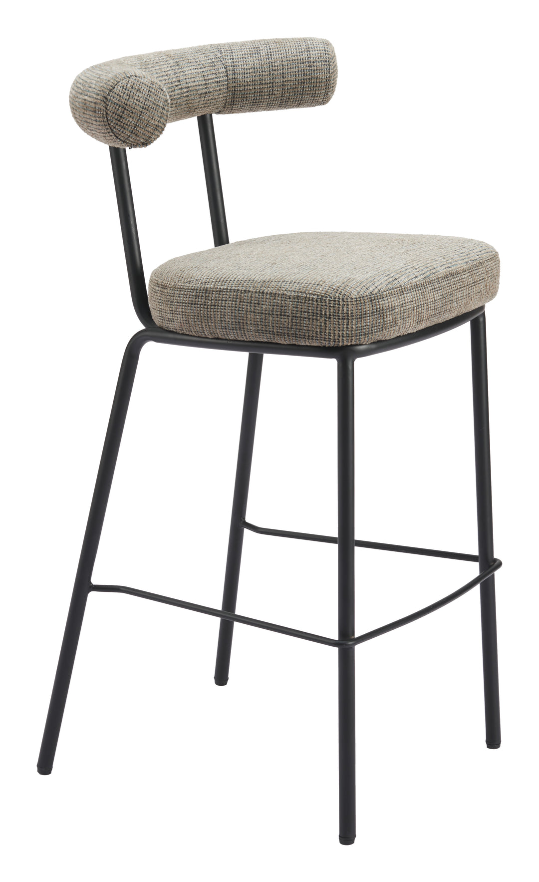 Zuo Kede Barstool Green Tweed