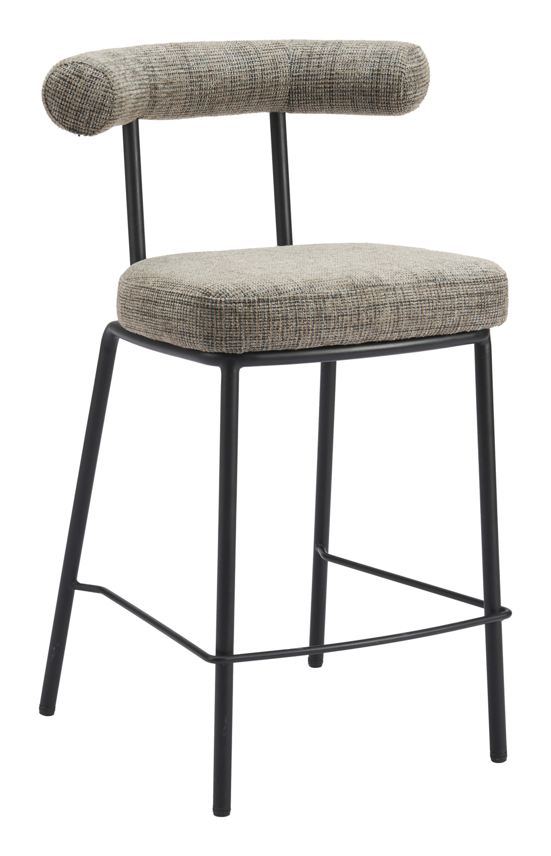 Zuo Kede Counter Stool Green Tweed