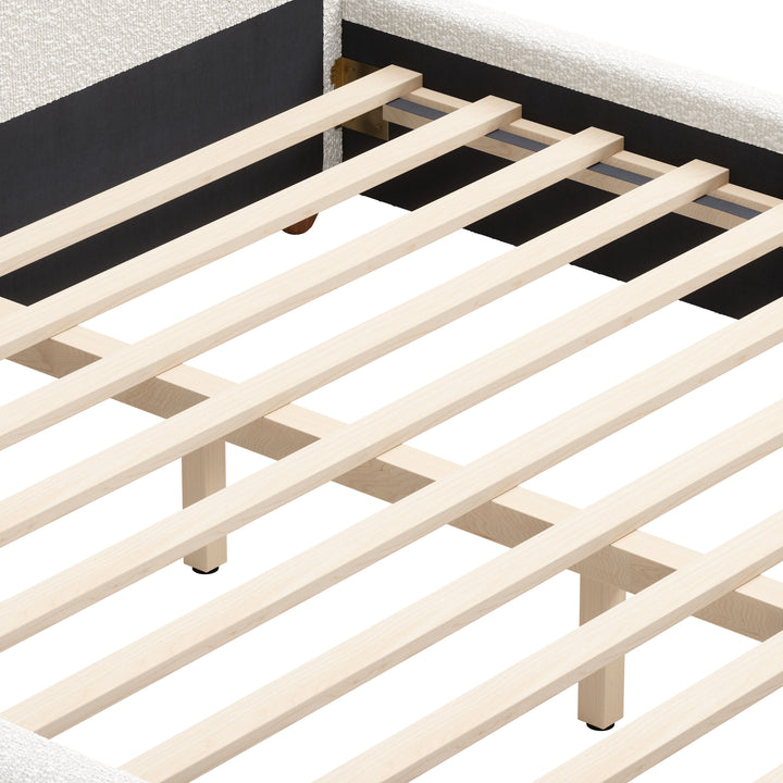 Zuo Baris Queen Bed Ivory