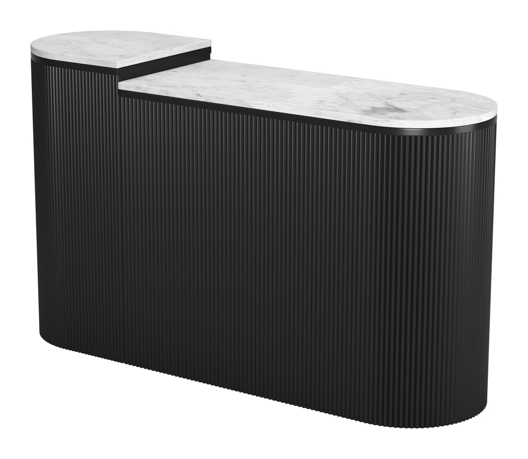 Zuo Ormara Console Table Set (2-Piece) White & Black