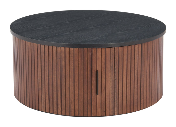Zuo Nejaus Coffee Table Black & Walnut