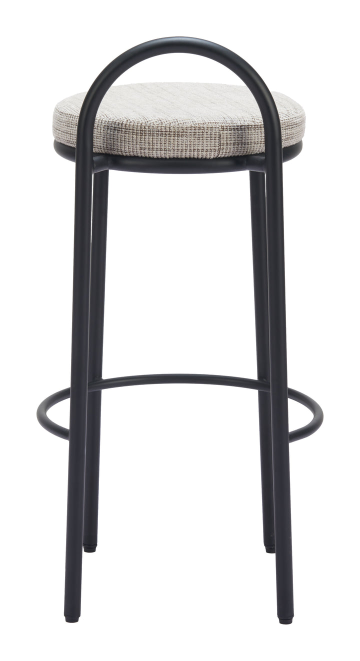 Zuo Sisal Barstool (Set of 2) Beige Tweed