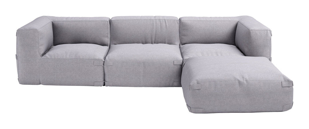 Zuo Luanda Corner Chair Gray