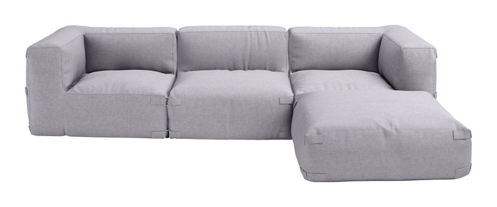 Zuo Luanda Corner Chair Gray