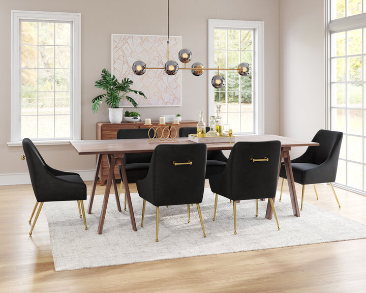 Zuo Maxine Dining Chair Black & Gold