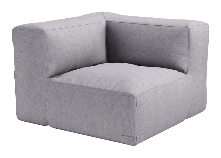 Zuo Luanda Corner Chair Gray