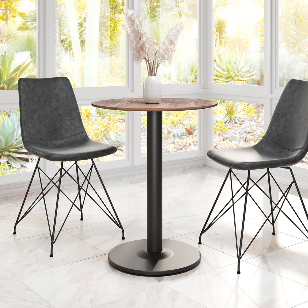 Zuo Alto Bistro Table Brown & Black
