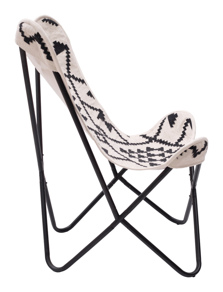 Zuo Rabat Accent Chair Beige & Black