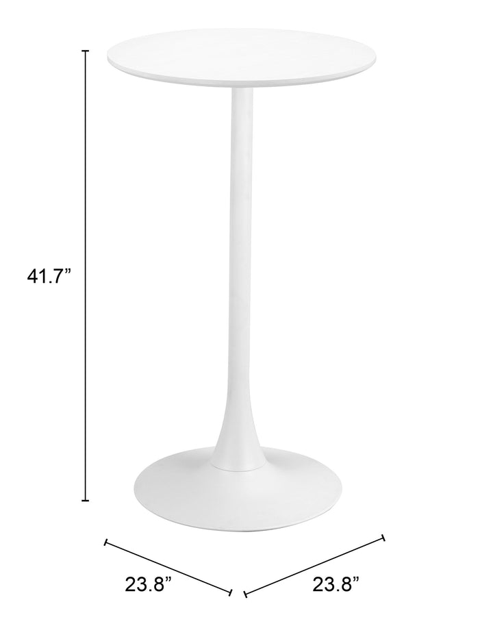Zuo Auray Bar Table White