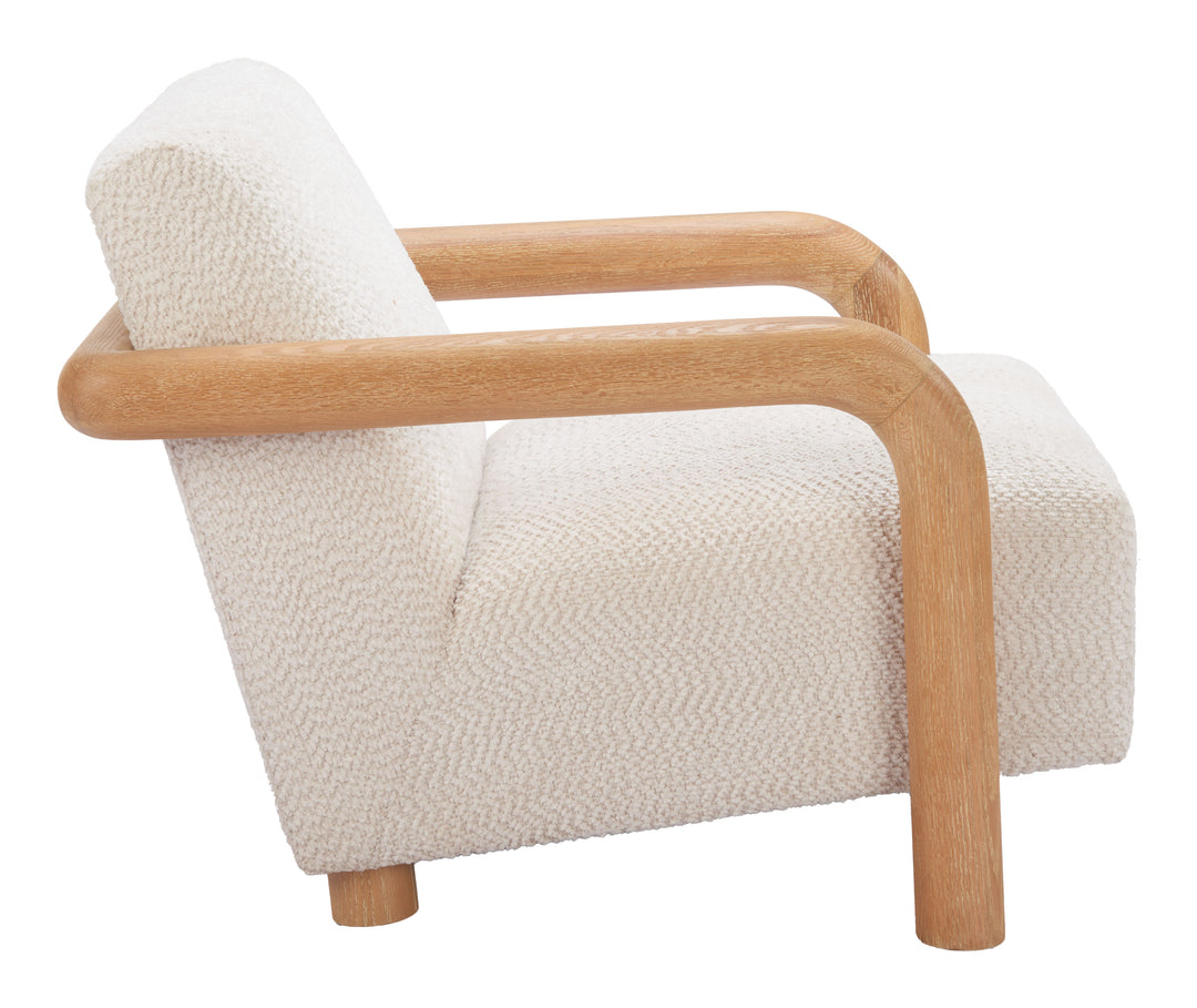 Zuo Subliem Accent Chair Cotton White