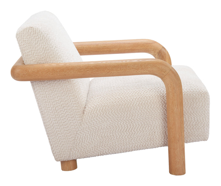 Zuo Subliem Accent Chair Cotton White