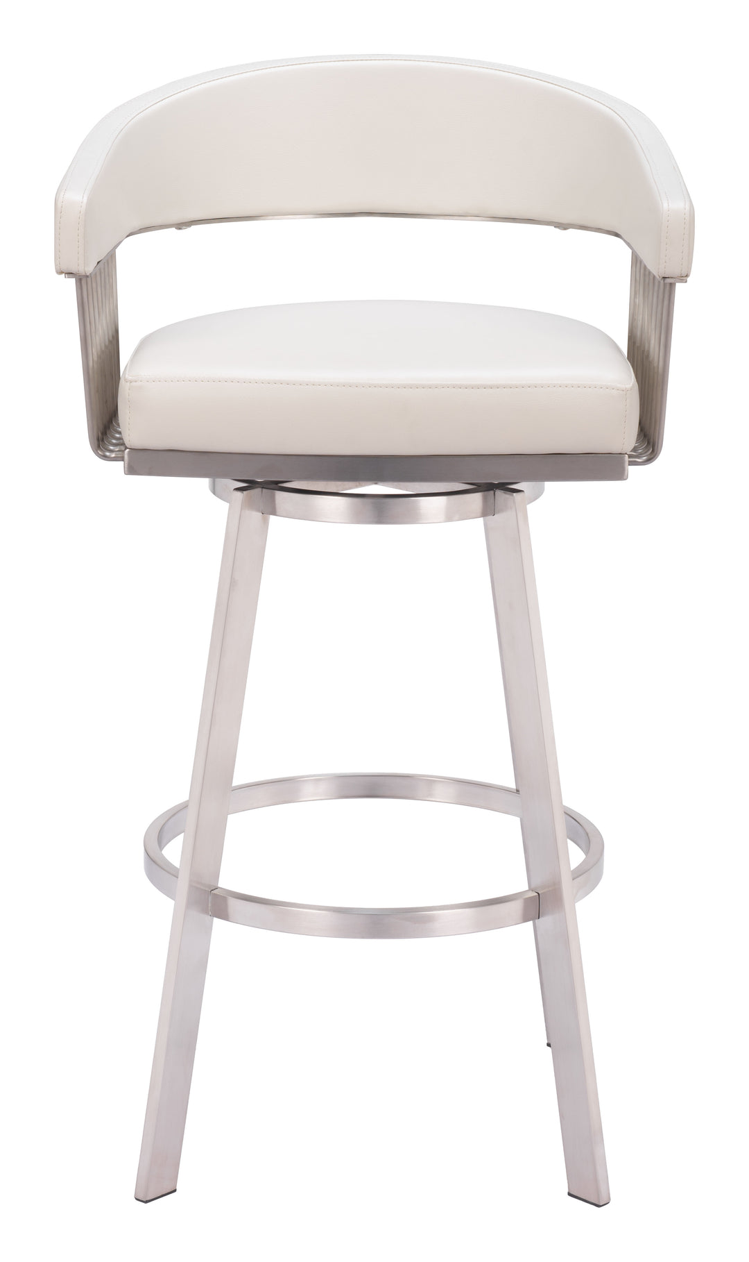 Zuo Bantry Swivel Barstool White