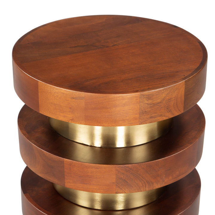 Zuo Marigot Side Table Walnut