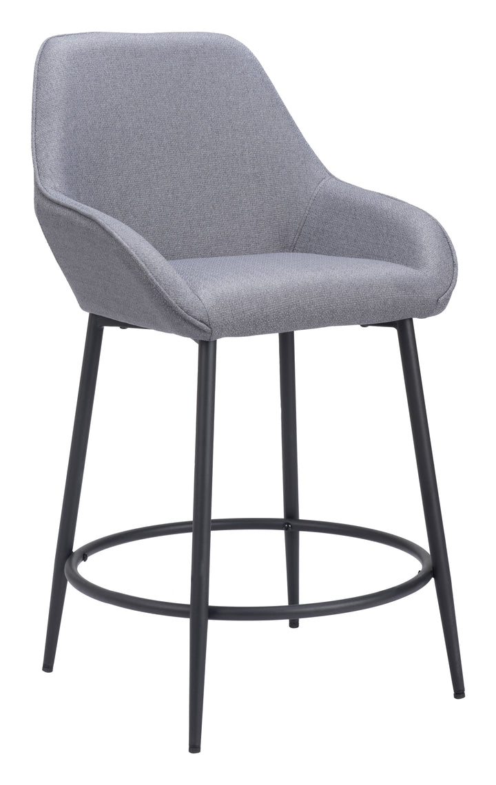 Zuo Vila Counter Stool (Set of 2) Gray