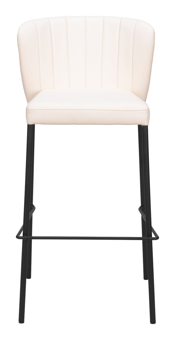 Zuo Linz Barstool (Set of 2) Cream