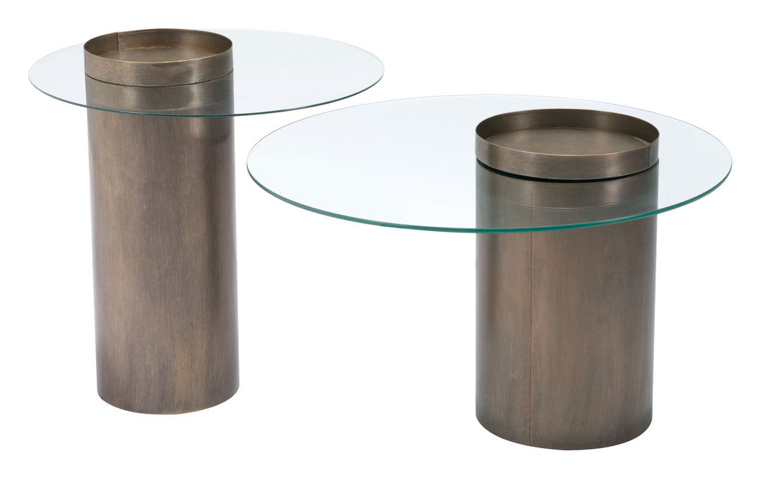 Zuo Emi Coffee Table Antique Bronze