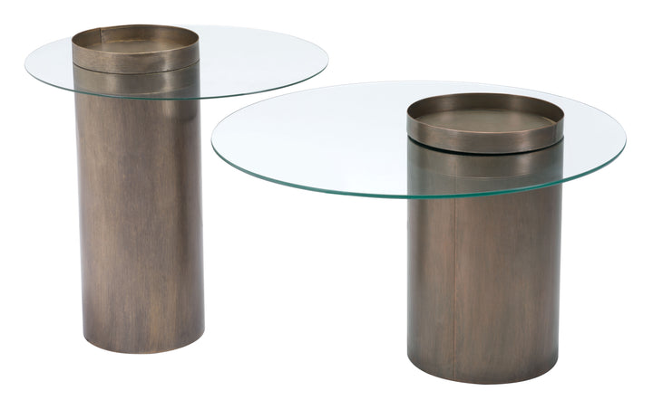 Zuo Emi Coffee Table Antique Bronze