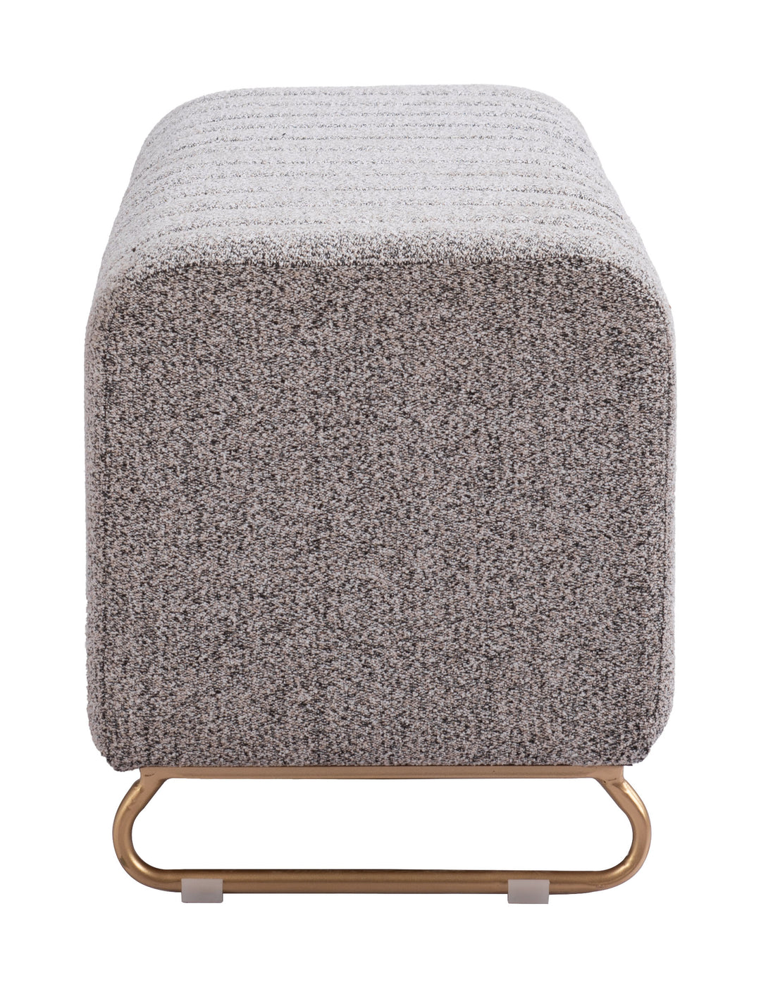 Zuo Pender Bench Stone Gray