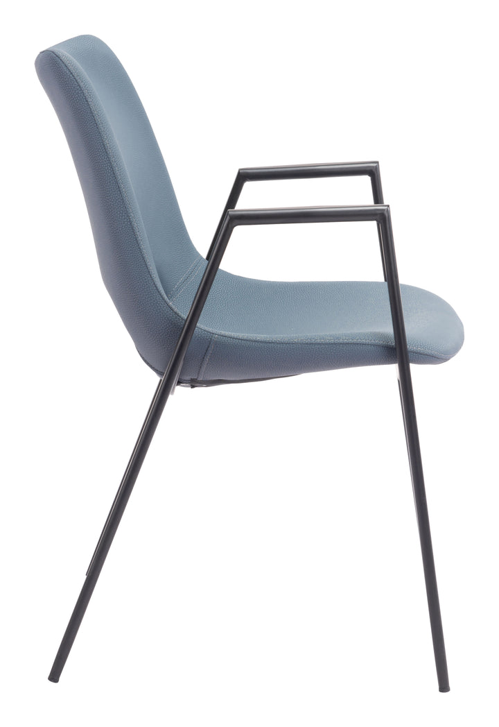Zuo Desi Dining Chair (Set of 2) Azure Gray