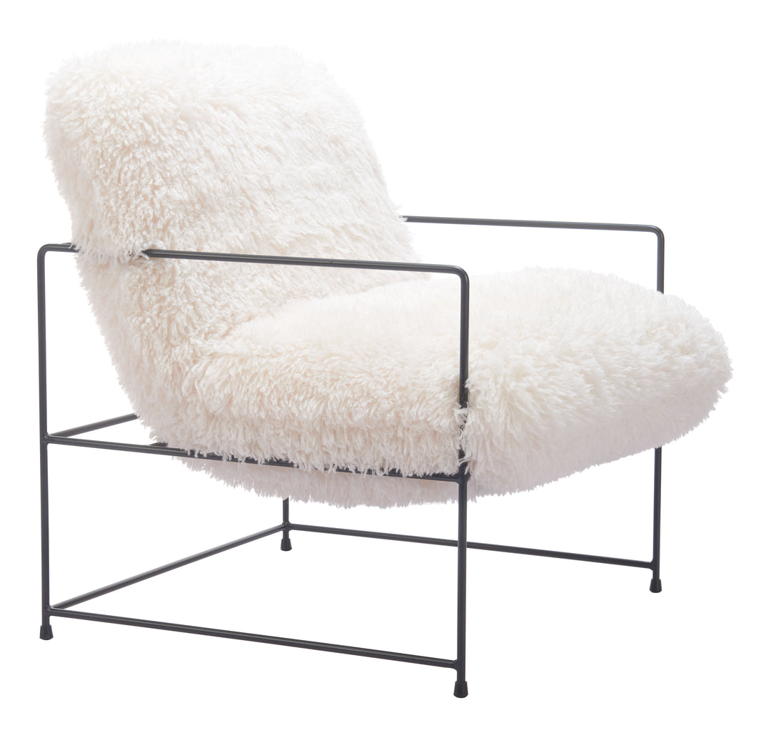Zuo Pelut Accent Chair White