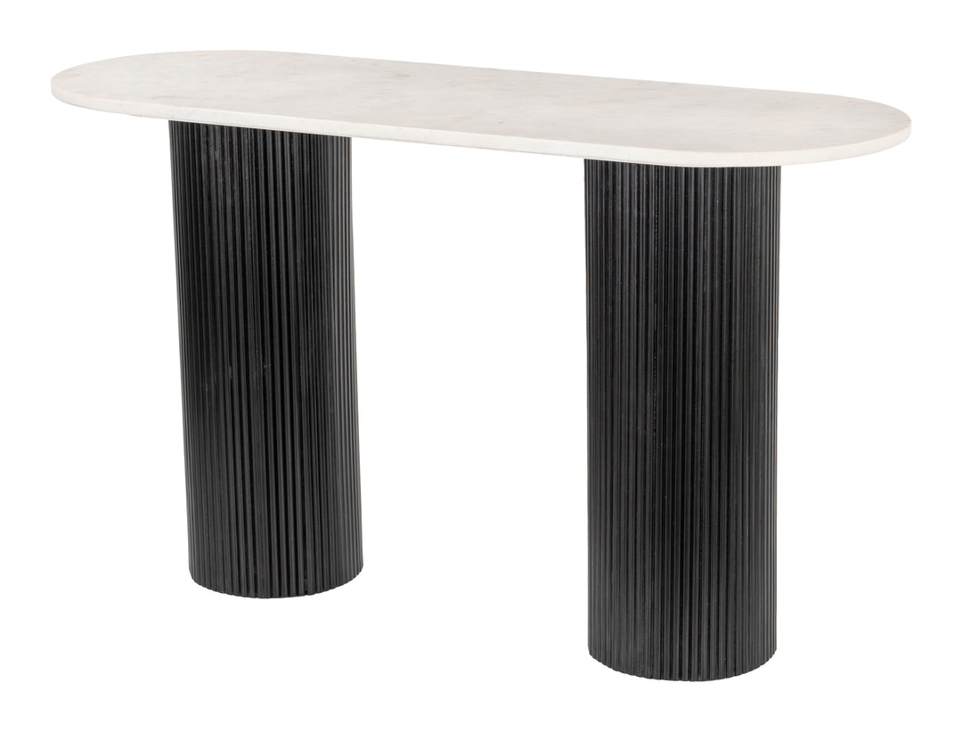 Zuo Izola Console Table White & Black