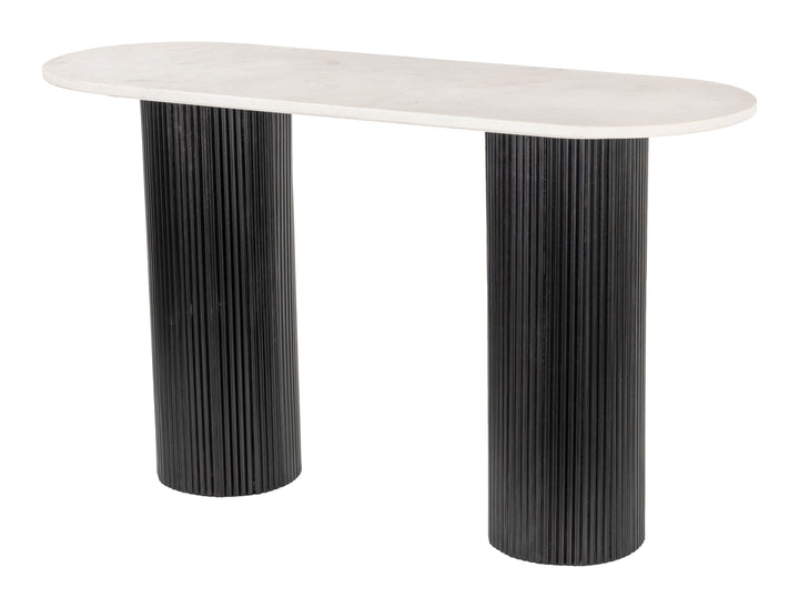 Zuo Izola Console Table White & Black