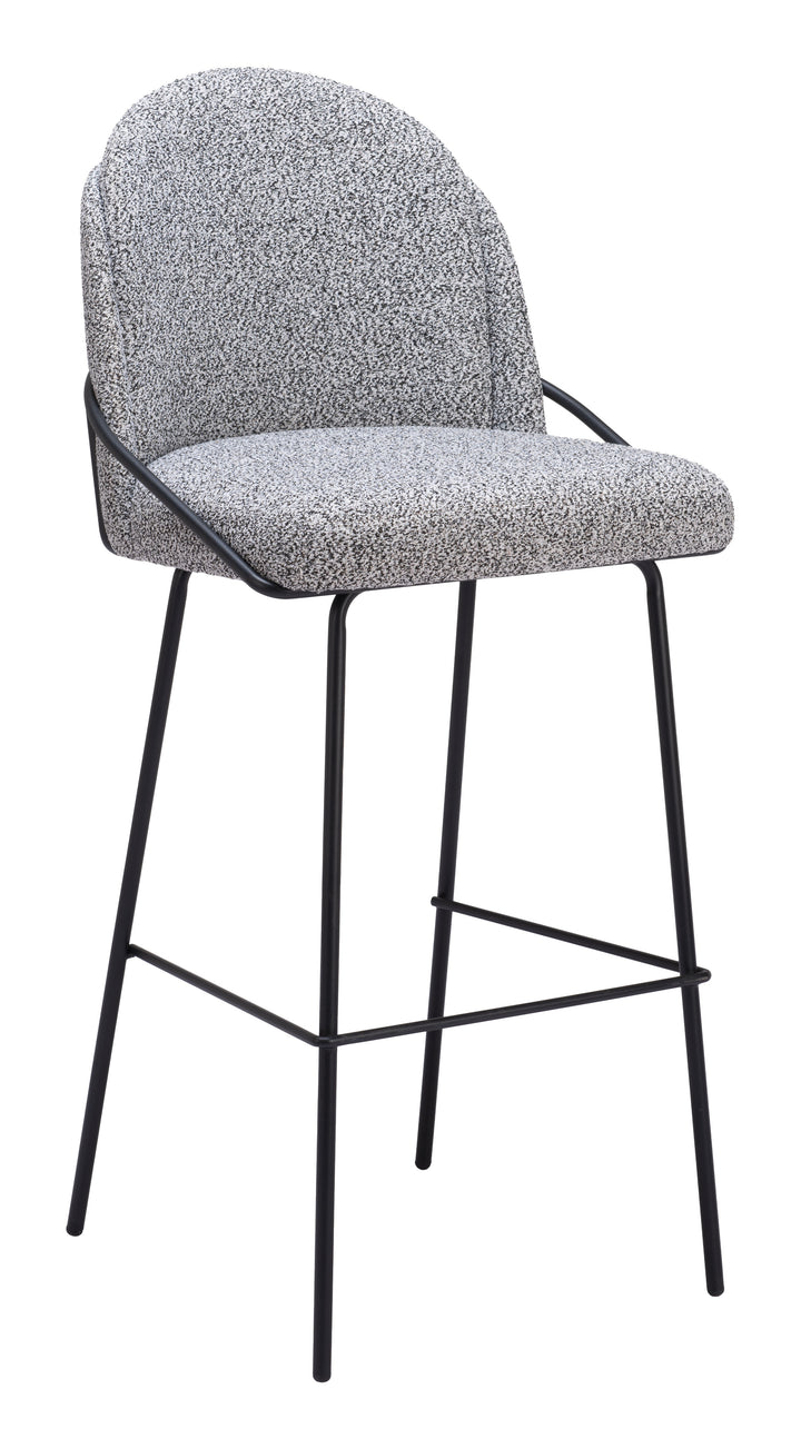 Zuo Jambi Barstool (Set of 2) Black & White