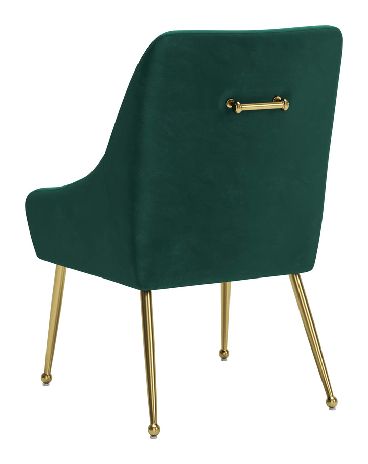 Zuo Maxine Dining Chair Green & Gold