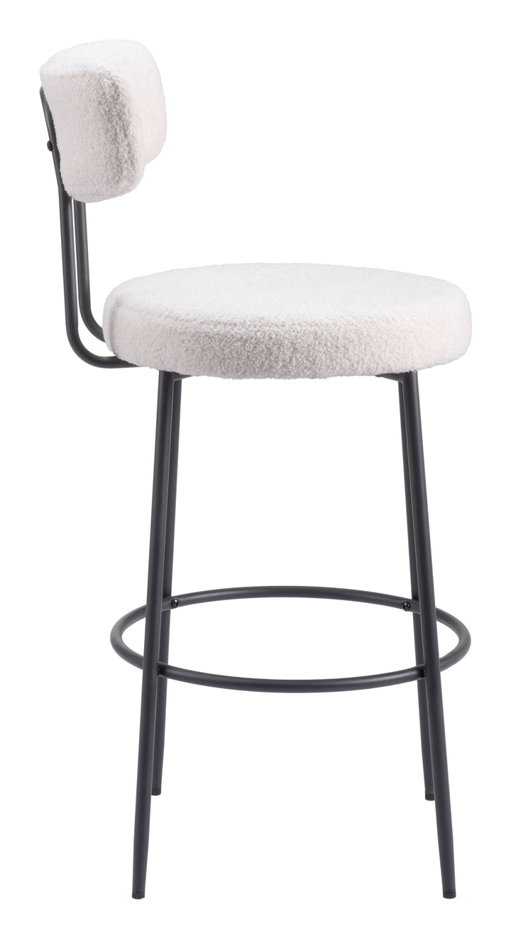 Zuo Blanca Barstool (Set of 2) Ivory