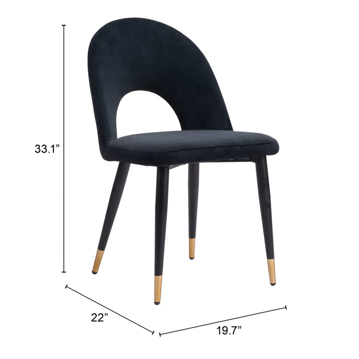Zuo Menlo Dining Chair (Set of 2) Black