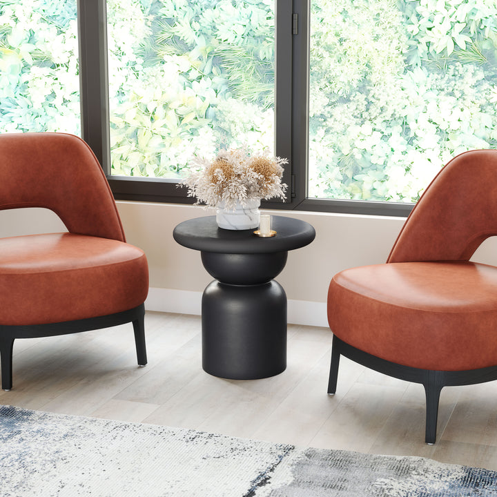 Zuo Hals Side Table Black