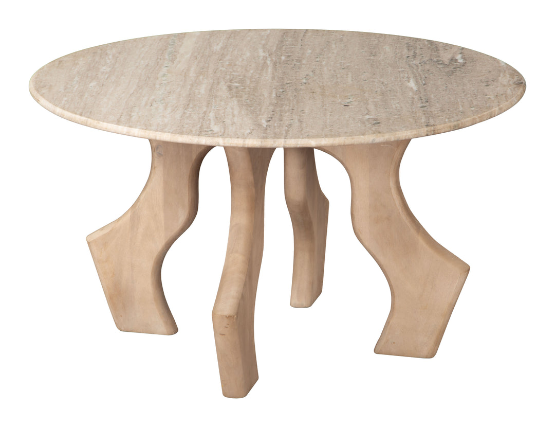 Zuo Eda Coffee Table White & Natural