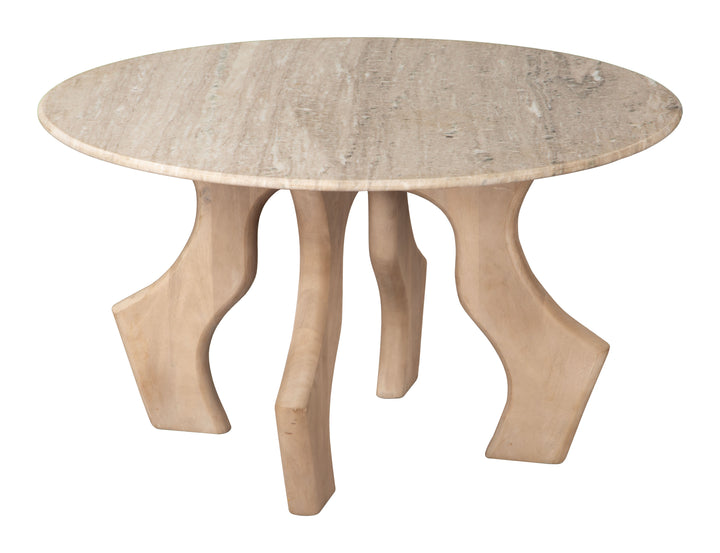 Zuo Eda Coffee Table White & Natural