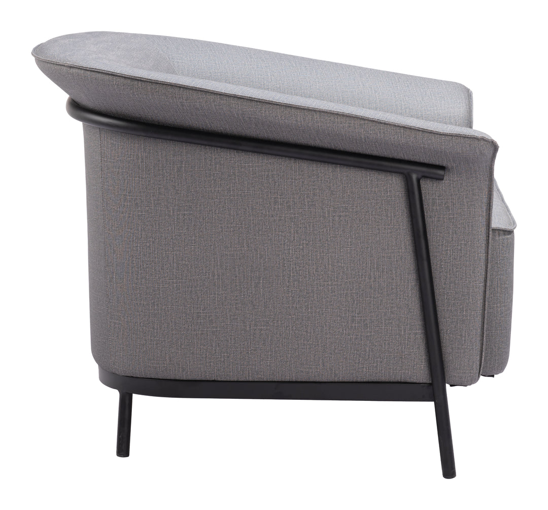 Zuo Burry Accent Chair Slate Gray
