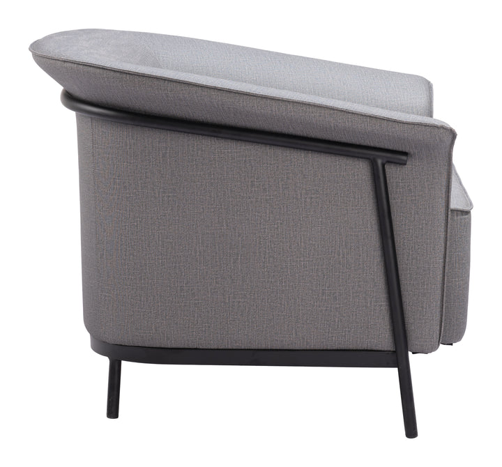 Zuo Burry Accent Chair Slate Gray
